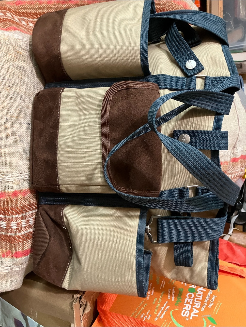 Picnic time large wine & cheese Picnic shoulder bag